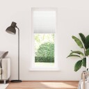  plisségardin Hvit 80x200 cm Stoff Bredde 79,4 Polyester