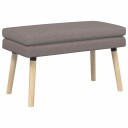 vidaXL Dobbel-lags benk Gråbrun 80 x 40 x 47 cm Stoff