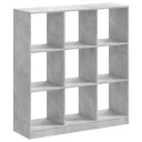  Bokhylle betonggrå 102x32x108 cm konstruert tre