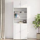 Veggskap hvit 80x42,5x40 cm konstruert tre