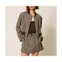 Twinset Dame Jakker Brun M,