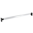 vidaXL Teleskopiske garderobestenger 4 stk sølv 58-100 cm