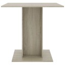  Spisebord sonoma eik 80x80x75 cm sponplate 800255