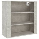 vidaXL Veggskap betonggrå 80x33x80 cm konstruert tre