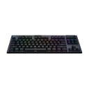 Logitech G915 TKL Trådløst Mekanisk Gamingtastatur med RGB - Nordisk - Svart