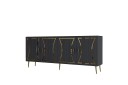 Falra Konsollbord 150 cm   Antrasitt/Gull