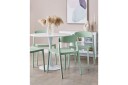 Matsalsstol Beliani Somers set om 2 Beige Mint Green -