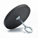 SuperMagneter Stor Og Sterk Gummimagnet Ø 88 Mm Med Innvendig Gjenge M6