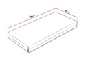 Huvudstorp Fjærmadrass 90x200 cm - Hvit