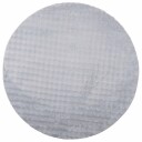  Områdetepper Rund SIROLO Grå Ø 120 CM Polyester