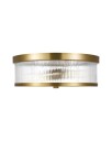 Geneva Flush Mount Brass