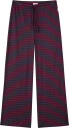 Mads Nørgaard 2X2 Cotton Stripe Verona Pants   Burgundy   128