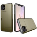 INCOVER iPhone 11 Hard Plast Deksel m. Kredittkortlomme - Mørk Blå