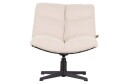 Woood Vinny Loungestol m. dreibar fot - Offwhite bouclé Unoliving 1594785-02-0 1677604-03-0