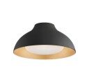 Agnes 15" Flush Mount Matte Black