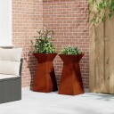  Planteholder Værbestandig stål 35 x 35 x 73 cm Holdbar