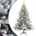 vidaXL Kunstig sammensatt juletre 180 cm 300 LED-lys Varmhvit