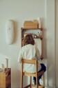 Beam Vegghylle / Skrivebord Deep Brown