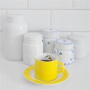 Porsgrunds Porselænsfabrik Citron Kopp & Skål Kaffe 15 cl
