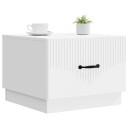  Kaffebord med skuff Hvit 49 x 50 x 37 cm Konstruert tre