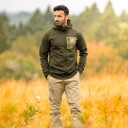 RevolutionRace Herre > Overdeler > Fleece & midlayers Evolution Stretch Fleece Hoodie Herre Forest Night Størrelse:L