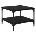 Kaffebord Svart Eik 55 x 55 x 40 cm Konstruert tre