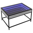  Salongbord med Infinity LED grå sonoma 70x50x41 cm 847685