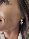 Bud to rose Dawn Trio Earring Gold Gold 