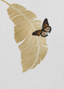Butterfly & Palm Leaf Plakat Plakat / 100x150cm