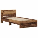  Sengramme uten madrass med hodegavel gammel tre 75x190 cm