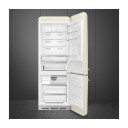Smeg 50s Style Kremfarget Kombiskap FAB38RCR6 med Multiflow Kjølesystem