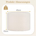 Rund puff fotball – mykt skum vaskbart trekk beige