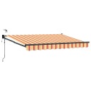  Elektrisk Utrekkbar Markise Flerfarget 3,5 x 2,5 m