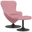  Eggstol 2 pcs Rosa 63 x 73 x 90 cm Fløyel