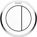Geberit Omega 10 Round Trykknapp Hvit/krom