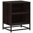  Nattbord brun eik 40x31x50 cm konstruert tre og metall 8721102837661
