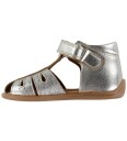 Pom Pom Pmpoppy Starter Drop Sandal Silver 21
