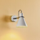 Argon Vegglampe Bona hvit-krom
