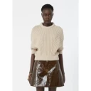 Max Mara Dame Strikkevarer Beige M,