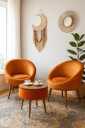 Wing Chair & Coffee Table Set (3 Pieces) Atelier Del Sofa -