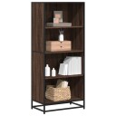Bokhylle brun eik 60x35x139 cm konstruert tre