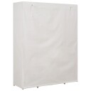 vidaXL Garderobeskap hvit 135x40x170 cm stoff
