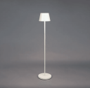 Trend Collection Pomezia gulvlampe – oppladbar, dimbar og justerbar, matt hvit