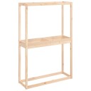 vidaXL Dekkstativ svart 120x40x180 cm heltre furu