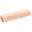 vidaXL Vegghylle 40x10x6 cm ubehandlet heltre eik