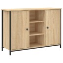 vidaXL Skjenk sonoma eik 100x35x70 cm konstruert tre