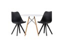 Venture Home Danburi Spisegruppe 60 cm Rund med 2 Zeno Stoler Sort