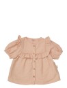 Cam Cam Copenhagen Cleo Blouse 80 Cm   Gots   Gold Flower   Pink   86