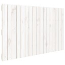  Veggmontert sengegavl hvit 108x3x60 cm heltre furu