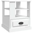 vidaXL Sidebord hvit 50x50x60 cm konstruert tre